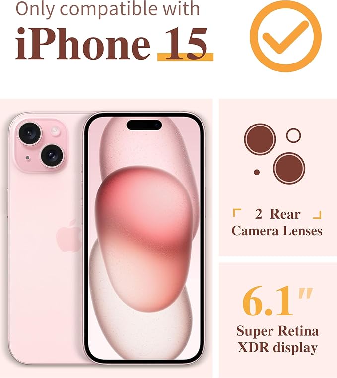with Screen Protector&Camera Lens Protector,[Non Yellowing] Soft Shockproof Clear Phone Protective Cover for Women, Flower Pattern Design 6.1" (Floratopia/Colorful)